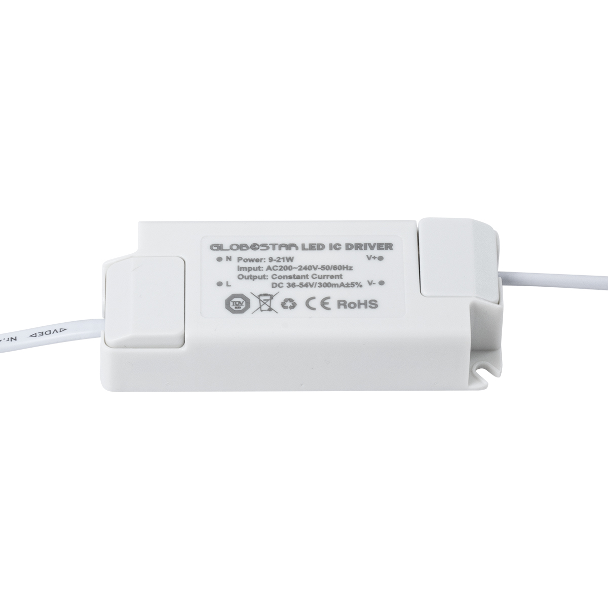 GLOBOSTAR® EROS-DRIVER 61222 Ανταλλακτικό Τροφοδοτικό/Μετασχηματιστής SELV 9-21W AC 220-240V σε Constant Current DC 36-54V/300mA±5% PF0.95 IP20 - Μ11 x Π4.3 x Υ2.5cm - 5 Χρόνια Εγγύηση - Image 3