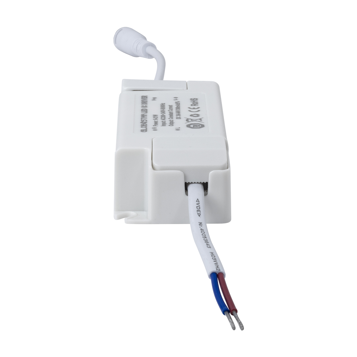 GLOBOSTAR® EROS-DRIVER 61222 Ανταλλακτικό Τροφοδοτικό/Μετασχηματιστής SELV 9-21W AC 220-240V σε Constant Current DC 36-54V/300mA±5% PF0.95 IP20 - Μ11 x Π4.3 x Υ2.5cm - 5 Χρόνια Εγγύηση - Image 5