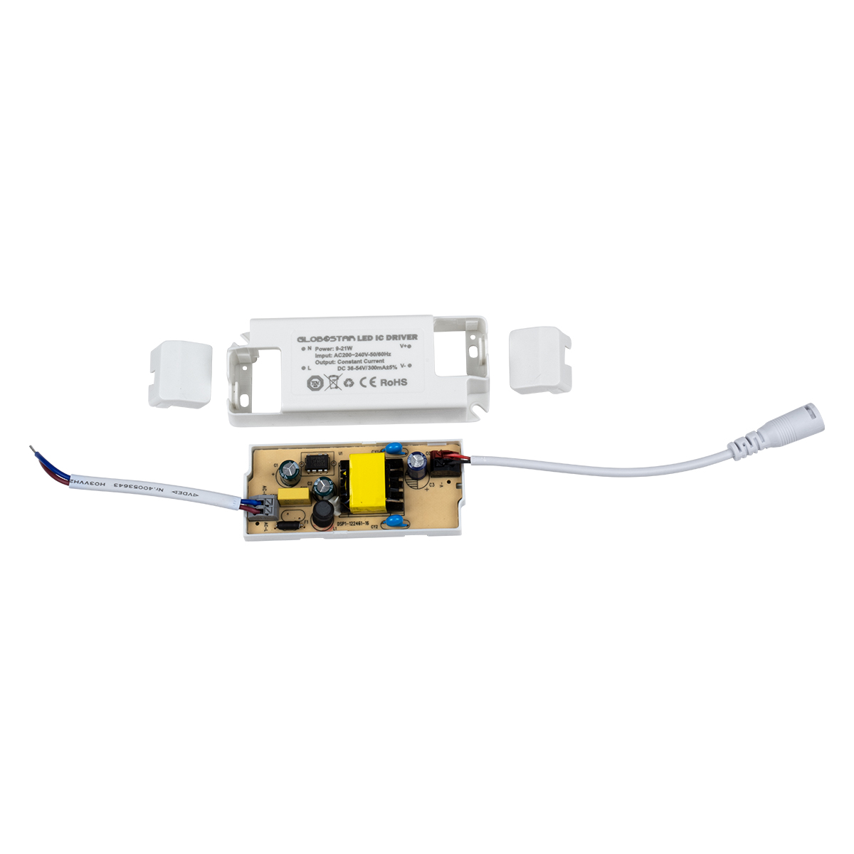 GLOBOSTAR® EROS-DRIVER 61222 Ανταλλακτικό Τροφοδοτικό/Μετασχηματιστής SELV 9-21W AC 220-240V σε Constant Current DC 36-54V/300mA±5% PF0.95 IP20 - Μ11 x Π4.3 x Υ2.5cm - 5 Χρόνια Εγγύηση - Image 9