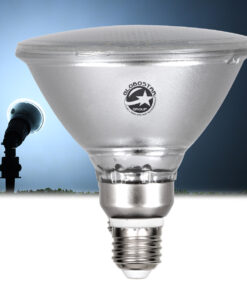 GLOBOSTAR® GARDENPAR 60226 Σποτ E27 PAR38 Σκληρού Υάλου LED 18W 1800lm 60° AC 220-240V Αδιάβροχο IP65 Ψυχρό Λευκό 6000K - Μ12 x Π12 x Υ13cm - 3 Χρόνια Εγγύηση