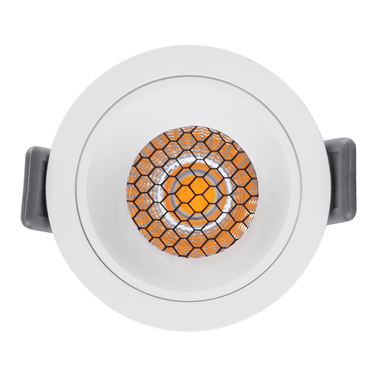 GLOBOSTAR® PLUTO-S 60248 Χωνευτό Downlight Σποτ με Honeycomb Anti Glare Reflector LED 7W 910lm 38° AC 220-240V IP20 Φυσικό Λευκό 4500K - Bridgelux COB Chip & TÜV SÜD Driver - Λευκό Ματ - Μ6.4 x Π6.4 x Υ4.9cm / Q5.5cm - 5 Χρόνια Εγγύηση - Image 6