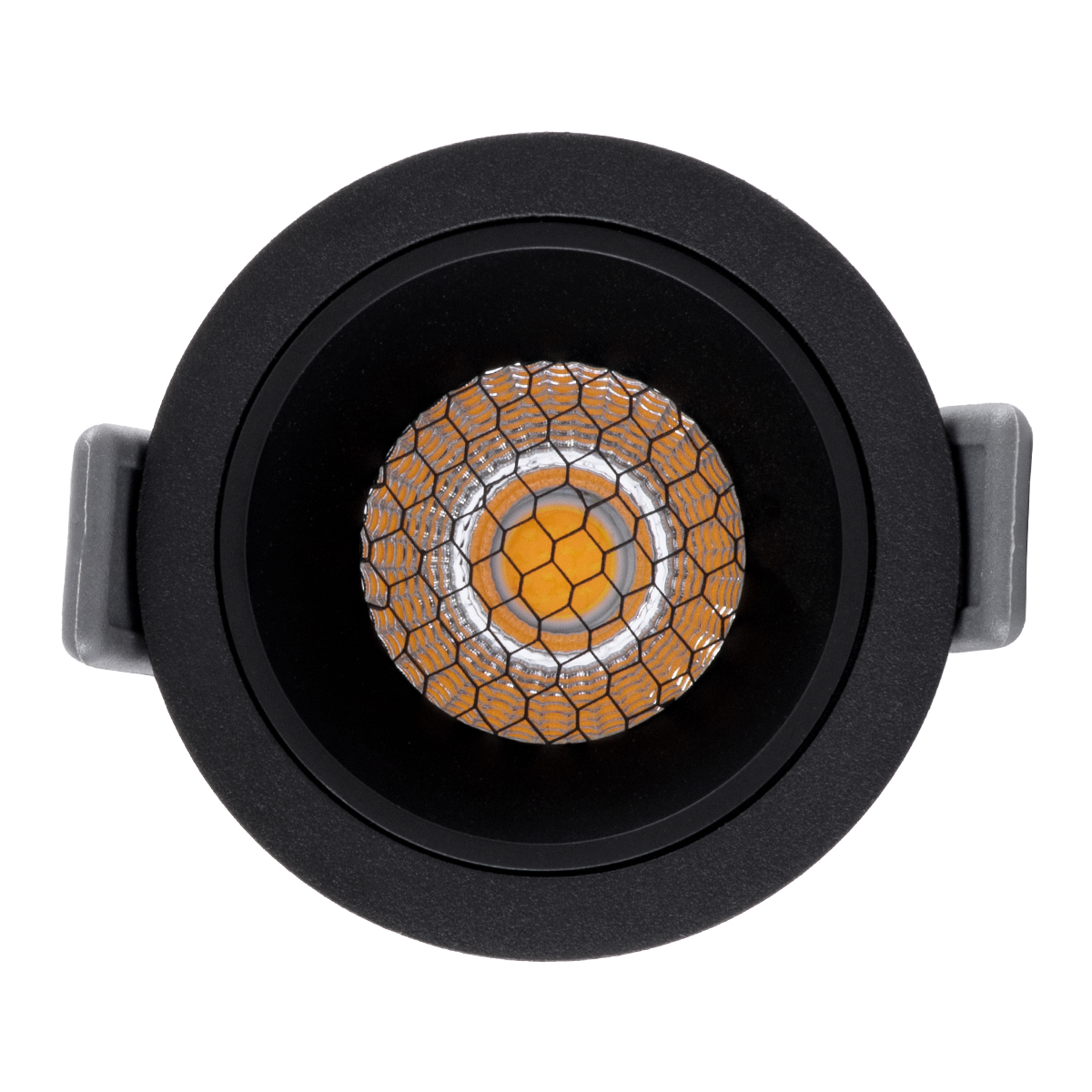 GLOBOSTAR® PLUTO-S 60250 Χωνευτό Downlight Σποτ με Honeycomb Anti Glare Reflector LED 7W 910lm 38° AC 220-240V IP20 Φυσικό Λευκό 4500K - Bridgelux COB Chip & TÜV SÜD Driver - Μαύρο Ματ - Μ6.4 x Π6.4 x Υ4.9cm / Q5.5cm - 5 Χρόνια Εγγύηση - Image 6