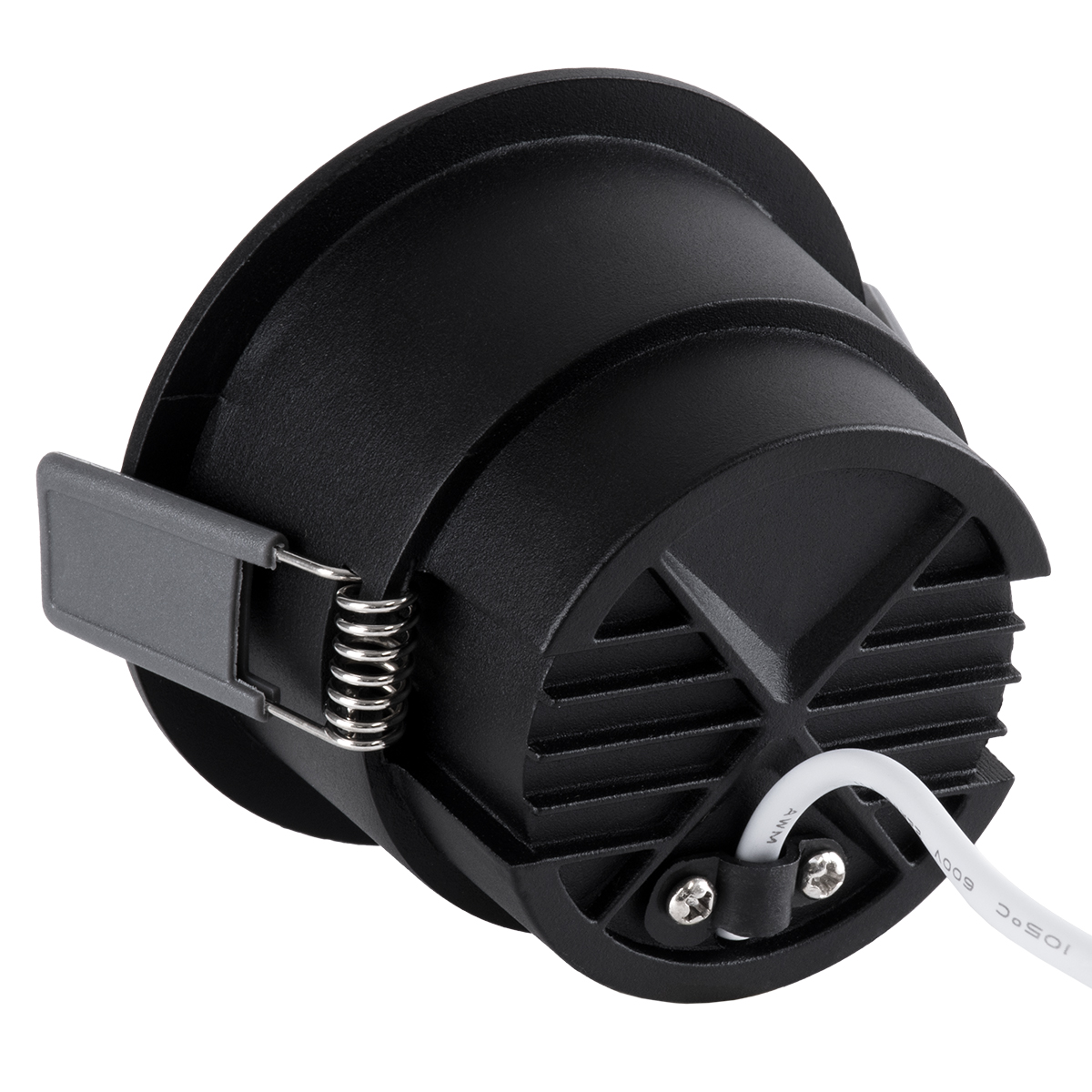 GLOBOSTAR® PLUTO-M 60256 Χωνευτό Downlight Σποτ με Honeycomb Anti Glare Reflector LED 10W 1300lm 38° AC 220-240V IP20 Φυσικό Λευκό 4500K - Bridgelux COB Chip & TÜV SÜD Driver - Μαύρο Ματ - Μ8.4 x Π8.4 x Υ5.9cm / Q7.5cm - 5 Χρόνια Εγγύηση - Image 4