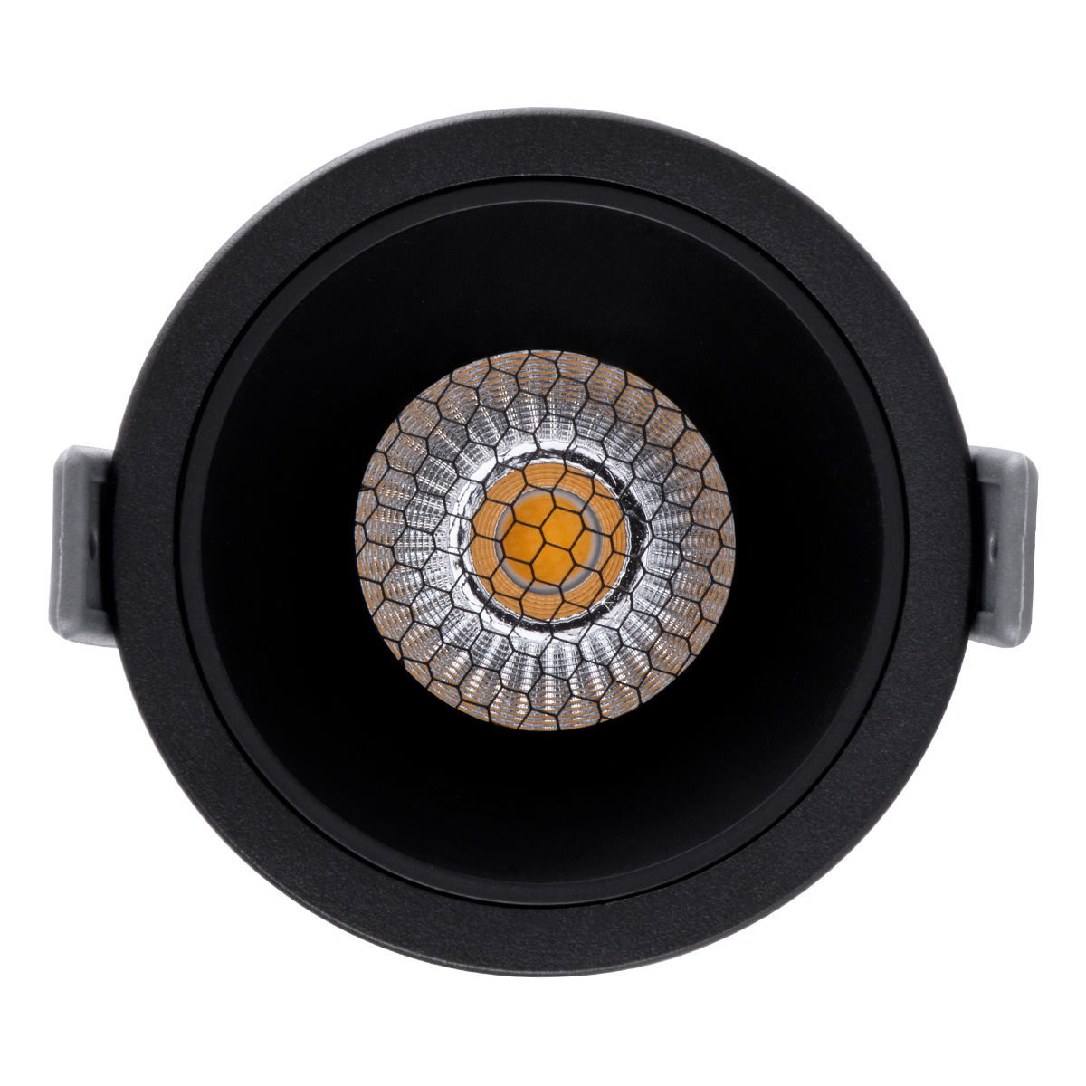 GLOBOSTAR® PLUTO-M 60256 Χωνευτό Downlight Σποτ με Honeycomb Anti Glare Reflector LED 10W 1300lm 38° AC 220-240V IP20 Φυσικό Λευκό 4500K - Bridgelux COB Chip & TÜV SÜD Driver - Μαύρο Ματ - Μ8.4 x Π8.4 x Υ5.9cm / Q7.5cm - 5 Χρόνια Εγγύηση - Image 6