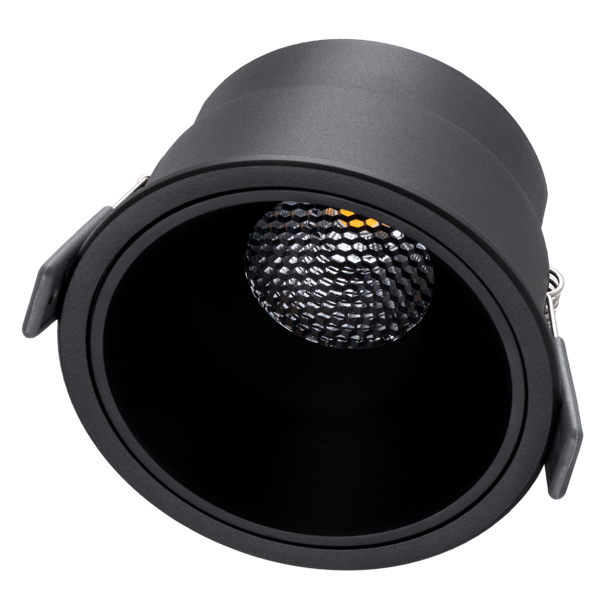 GLOBOSTAR® PLUTO-B 60262 Χωνευτό Downlight Σποτ με Honeycomb Anti Glare Reflector LED 15W 1950lm 38° AC 220-240V IP20 Φυσικό Λευκό 4500K - Bridgelux COB Chip & TÜV SÜD Driver - Μαύρο Ματ - Μ10.4 x Π10.4 x Υ6.5cm / Q9.5cm - 5 Χρόνια Εγγύηση - Image 3