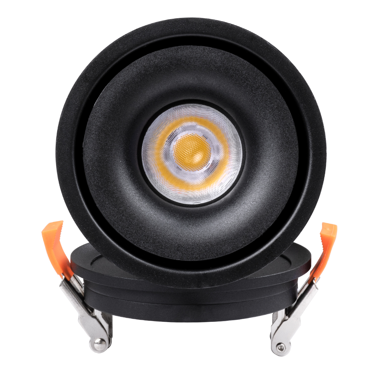 GLOBOSTAR® OMEGA-R 60296 Χωνευτό Κινούμενο Downlight Σποτ LED 12W 1560lm 36° AC 220-240V IP20 Φυσικό Λευκό 4500K - Bridgelux COB Chip & TÜV SÜD Driver - Μαύρο Ματ - Μ10 x Π10 x Υ8.2cm / Q9cm - 5 Χρόνια Εγγύηση - Image 10