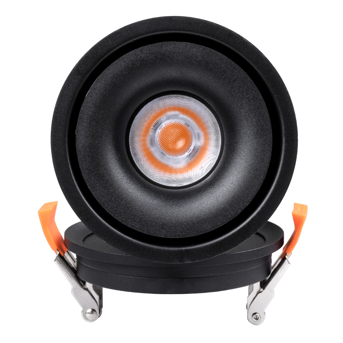 GLOBOSTAR® OMEGA-R 60297 Χωνευτό Κινούμενο Downlight Σποτ LED 12W 1500lm 36° AC 220-240V IP20 Θερμό Λευκό 2700K - Bridgelux COB Chip & TÜV SÜD Driver - Μαύρο Ματ - Μ10 x Π10 x Υ8.2cm / Q9cm - 5 Χρόνια Εγγύηση - Image 10