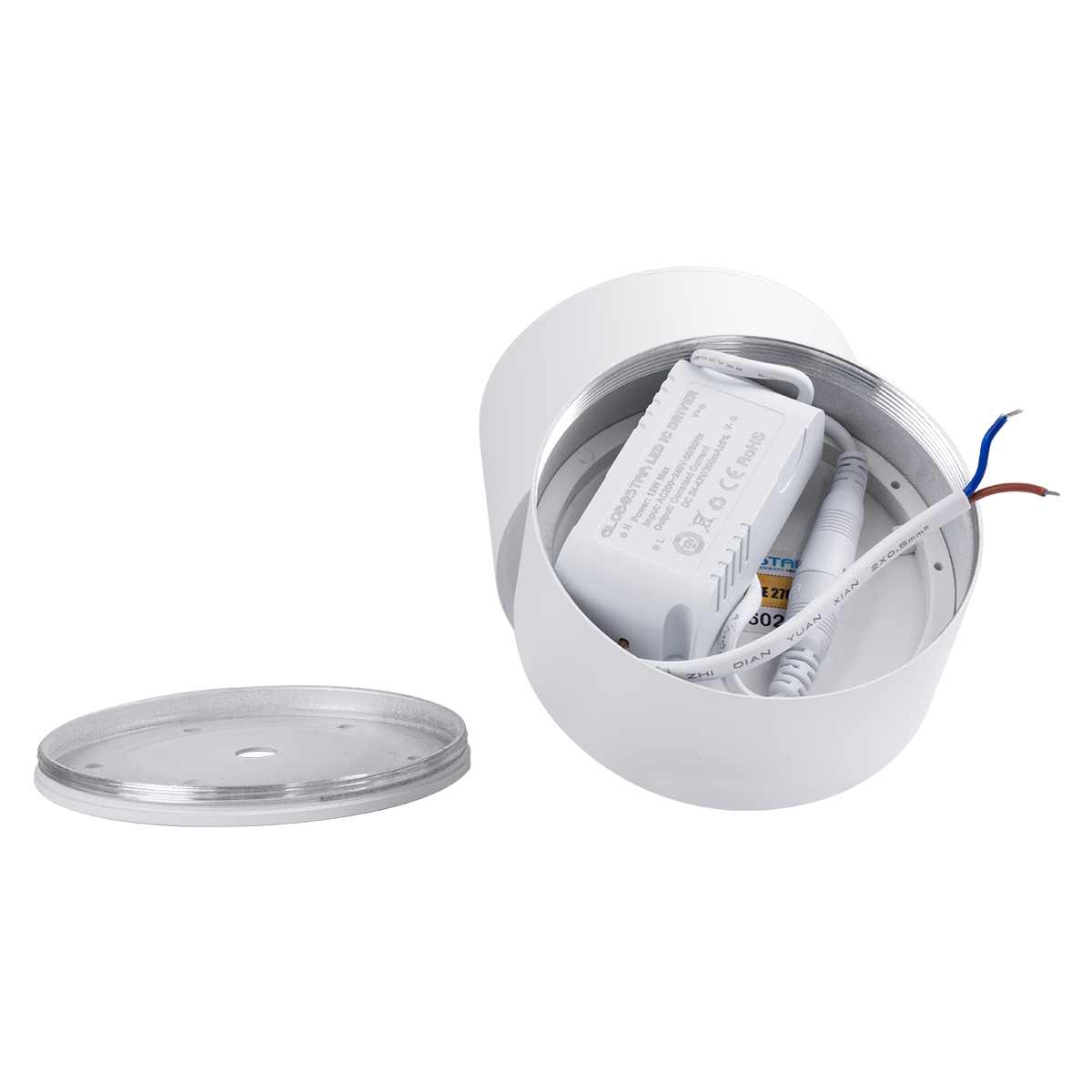 GLOBOSTAR® OMEGA-S 60298 Κινούμενο Downlight Σποτ LED 12W 1560lm 36° AC 220-240V IP20 Φυσικό Λευκό 4500K - Bridgelux COB Chip & TÜV SÜD Driver - Λευκό Ματ - Μ10 x Π10 x Υ10.5cm - 5 Χρόνια Εγγύηση - Image 11