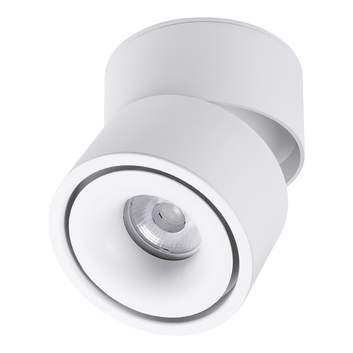 GLOBOSTAR® OMEGA-S 60298 Κινούμενο Downlight Σποτ LED 12W 1560lm 36° AC 220-240V IP20 Φυσικό Λευκό 4500K - Bridgelux COB Chip & TÜV SÜD Driver - Λευκό Ματ - Μ10 x Π10 x Υ10.5cm - 5 Χρόνια Εγγύηση - Image 3