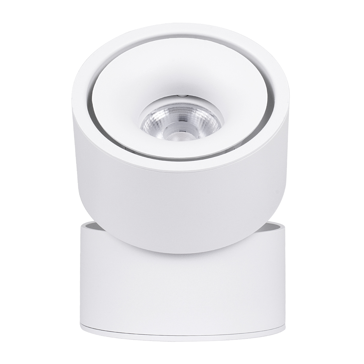 GLOBOSTAR® OMEGA-S 60298 Κινούμενο Downlight Σποτ LED 12W 1560lm 36° AC 220-240V IP20 Φυσικό Λευκό 4500K - Bridgelux COB Chip & TÜV SÜD Driver - Λευκό Ματ - Μ10 x Π10 x Υ10.5cm - 5 Χρόνια Εγγύηση - Image 8