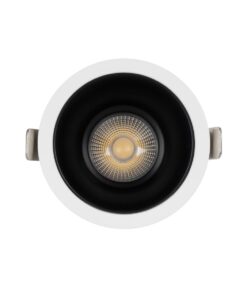 GLOBOSTAR® DUSTY 60340 Χωνευτό Downlight Σποτ LED 12W 1380lm 45° AC 220-240V Αδιάβροχο IP65 Φυσικό Λευκό 4500K – Bridgelux COB Chip & TÜV SÜD Driver – Λευκό & Μαύρο Ματ – Μ8.5 x Π8.5 x Υ7cm / Q7.2cm – 5 Χρόνια Εγγύηση