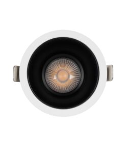 GLOBOSTAR® DUSTY 60341 Χωνευτό Downlight Σποτ LED 12W 1320lm 45° AC 220-240V Αδιάβροχο IP65 Θερμό Λευκό 2700K – Bridgelux COB Chip & TÜV SÜD Driver – Λευκό & Μαύρο Ματ – Μ8.5 x Π8.5 x Υ7cm m / Q7.2cm – 5 Χρόνια Εγγύηση