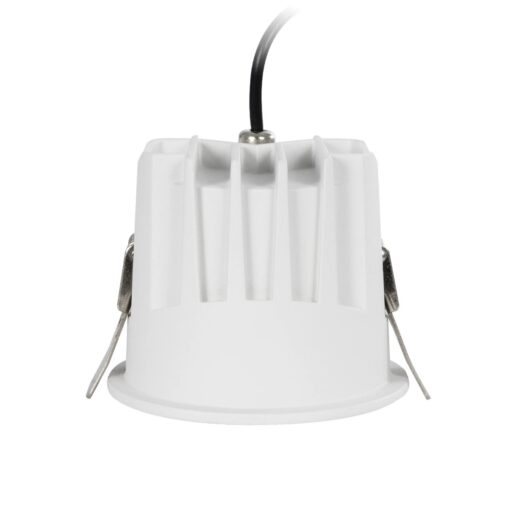 GLOBOSTAR® DUSTY 60341 Χωνευτό Downlight Σποτ LED 12W 1320lm 45° AC 220-240V Αδιάβροχο IP65 Θερμό Λευκό 2700K – Bridgelux COB Chip & TÜV SÜD Driver – Λευκό & Μαύρο Ματ – Μ8.5 x Π8.5 x Υ7cm m / Q7.2cm – 5 Χρόνια Εγγύηση