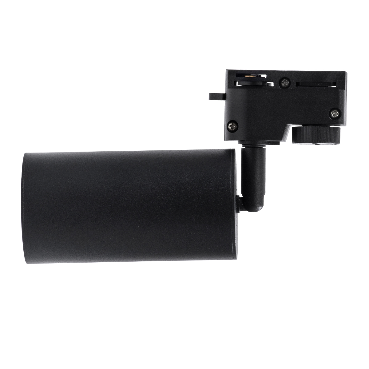 GLOBOSTAR® LEO 60353 Κινούμενο Φωτιστικό Σποτ Ράγας με Ντουί 1 x GU10 AC 220-240V IP20 - Μαύρο Ματ - Μ6 x Π6 x Υ19cm - Image 6
