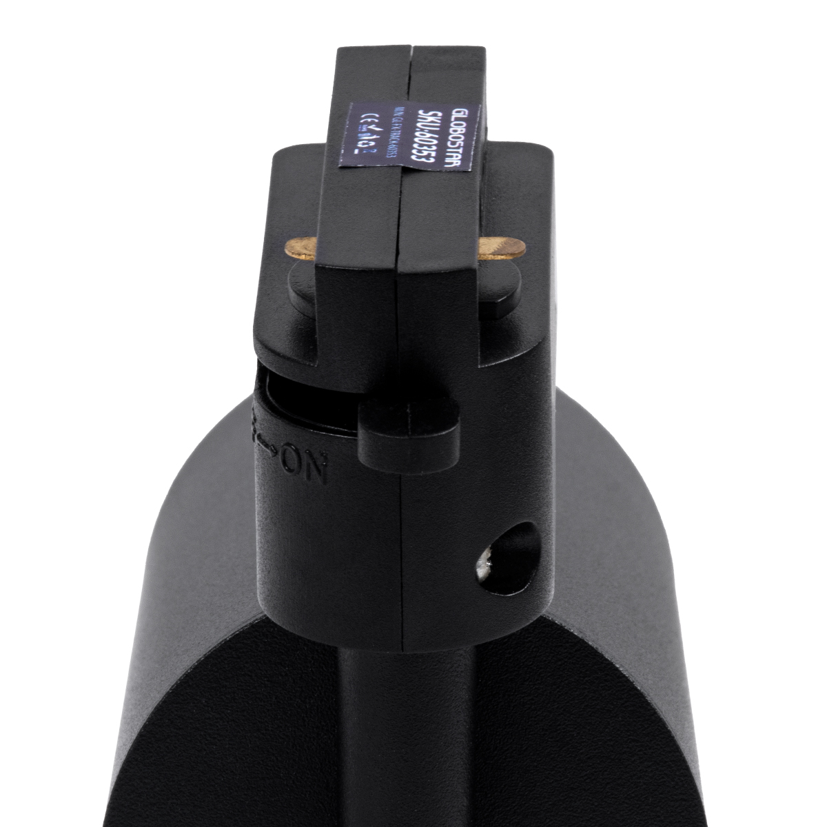 GLOBOSTAR® LEO 60353 Κινούμενο Φωτιστικό Σποτ Ράγας με Ντουί 1 x GU10 AC 220-240V IP20 - Μαύρο Ματ - Μ6 x Π6 x Υ19cm - Image 9