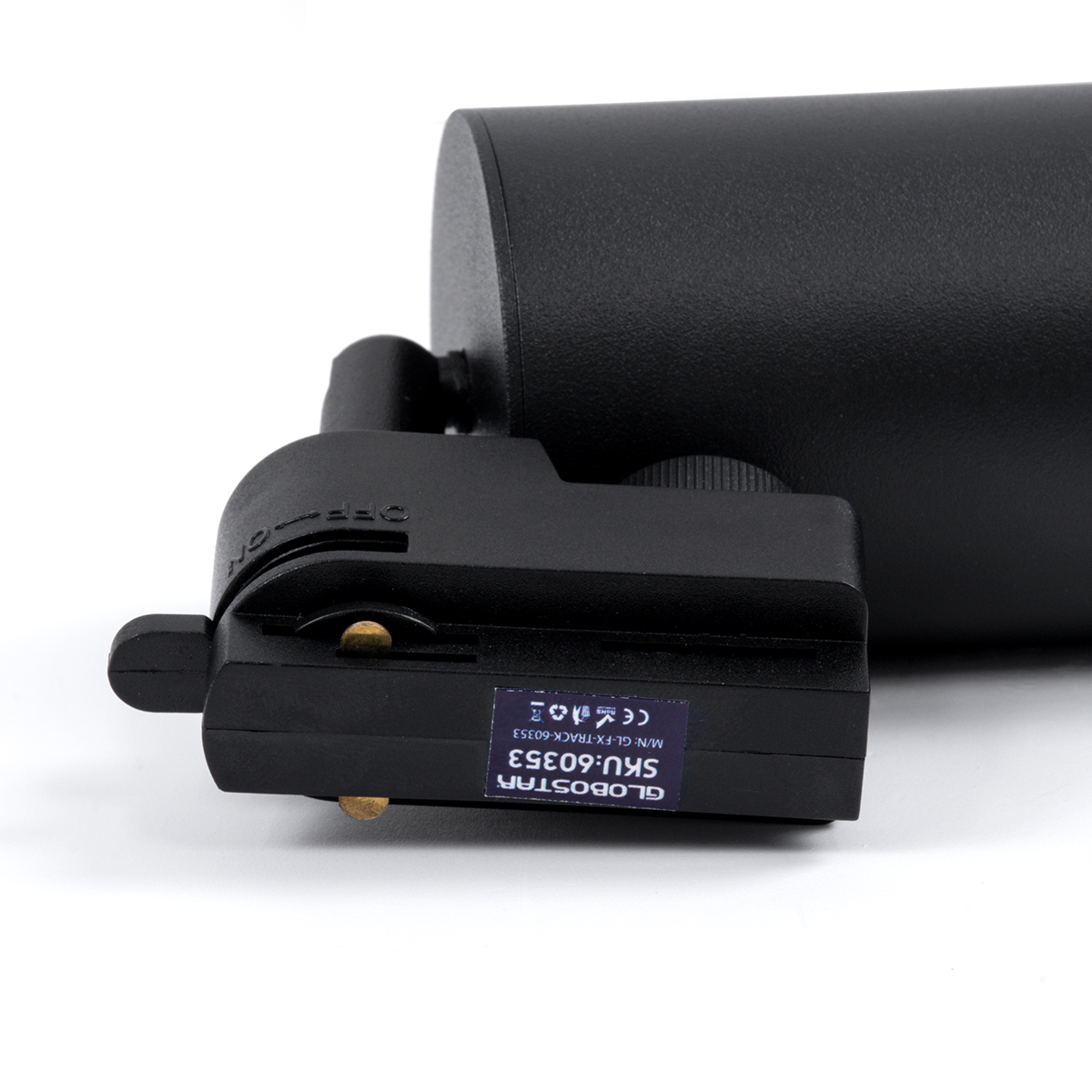 GLOBOSTAR® LEO 60353 Κινούμενο Φωτιστικό Σποτ Ράγας με Ντουί 1 x GU10 AC 220-240V IP20 - Μαύρο Ματ - Μ6 x Π6 x Υ19cm - Image 10