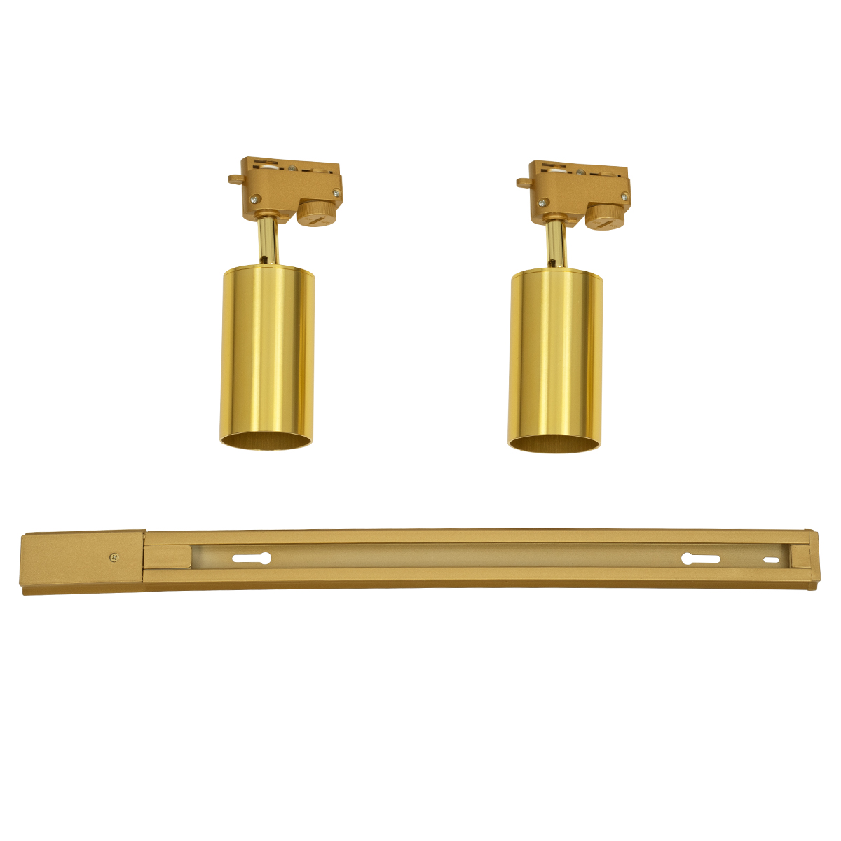 GLOBOSTAR® LEO 60358 Μοντέρνο Φωτιστικό Οροφής με Ντουί 2 x GU10 AC 220-240V IP20 - Χρυσό Πλατίνα - Μ50.5 x Π6 x Υ20cm - Image 8