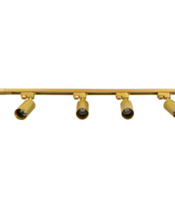 GLOBOSTAR® LEO 60360 Μοντέρνο Φωτιστικό Οροφής με Ντουί 4 x GU10 AC 220-240V IP20 - Χρυσό Πλατίνα - Μ100 x Π6 x Υ20cm