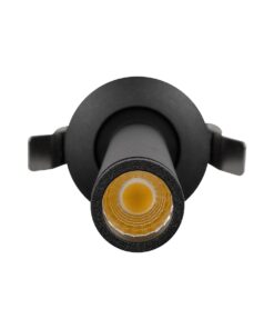 GLOBOSTAR® DALE 60372 Χωνευτό Κινούμενο Downlight Σποτ LED 5W 500lm 36° AC 220-240V IP20 Θερμό Λευκό 2700K – Bridgelux COB Chip & TÜV SÜD Driver – Μαύρο Ματ – Μ6.4 x Π6.4 x Υ20cm / Q5.5cm – 5 Χρόνια Εγγύηση