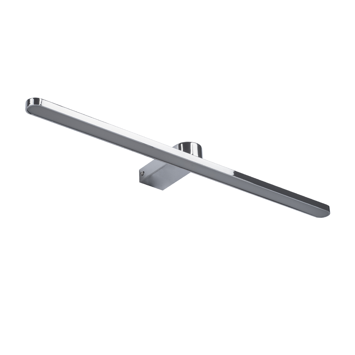 GLOBOSTAR® MEGAN 60449 Μοντέρνο Φωτιστικό Τοίχου - Απλίκα Καθρέπτη Μπάνιου LED 12W 1400lm 120° AC 220-240V IP44 Φυσικό Λευκό 4500K - Lumileds SMD Chip & TÜV SÜD Driver - Νίκελ Χρώμιο - Μ60 x Π12 x Υ4cm - 3 Χρόνια Εγγύηση - Image 3