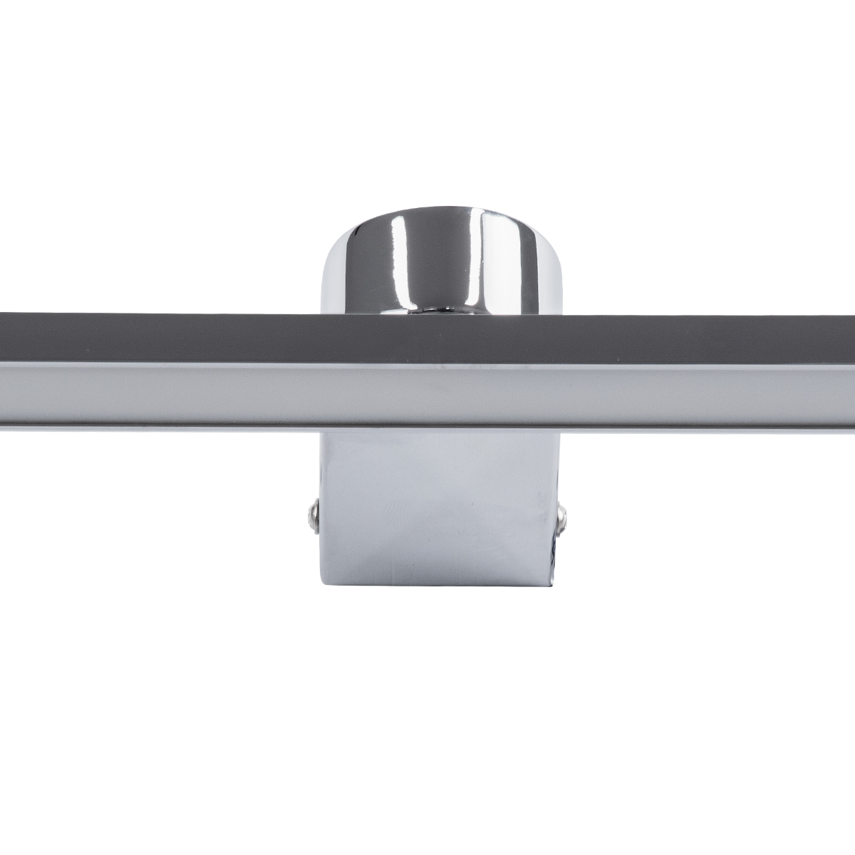 GLOBOSTAR® MEGAN 60449 Μοντέρνο Φωτιστικό Τοίχου - Απλίκα Καθρέπτη Μπάνιου LED 12W 1400lm 120° AC 220-240V IP44 Φυσικό Λευκό 4500K - Lumileds SMD Chip & TÜV SÜD Driver - Νίκελ Χρώμιο - Μ60 x Π12 x Υ4cm - 3 Χρόνια Εγγύηση - Image 5