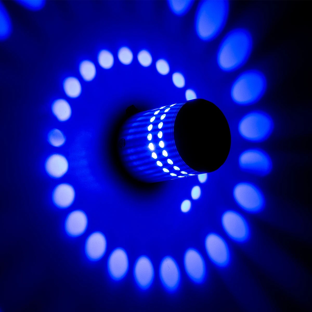 GLOBOSTAR® STAINS 60596 Μοντέρνο Φωτιστικό Τοίχου - Απλίκα LED 5W 300lm 180° AC 220-240V IP44 Μπλε - Bridgelux SMD Chip & TÜV SÜD Driver - Νίκελ Βούρτσας - Μ5.5 x Π5.5 x Υ7cm - 5 Χρόνια Εγγύηση - Image 5