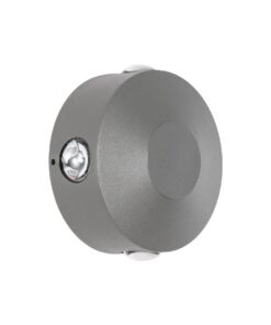 kelvo® ARKOS KLV-101-0108 Φωτιστικό Τοίχου / Απλίκα LED 8W 840lm 15° AC 220-240V Αδιάβροχο IP65 Θερμό Λευκό 2700K – CREE SMD Chip & TÜV SÜD Driver – Γκρι Ανθρακί Ματ – Μ13 x Π5.5 x Υ13cm – 5 Χρόνια Εγγύηση