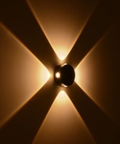 kelvo® ARKOS KLV-101-0107 Φωτιστικό Τοίχου / Απλίκα LED 8W 840lm 15° AC 220-240V Αδιάβροχο IP65 Θερμό Λευκό 2700K – CREE SMD Chip & TÜV SÜD Driver – Μαύρο Ματ – Μ13 x Π5.5 x Υ13cm – 5 Χρόνια Εγγύηση