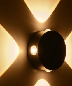 kelvo® ARKOS KLV-101-0107 Φωτιστικό Τοίχου / Απλίκα LED 8W 840lm 15° AC 220-240V Αδιάβροχο IP65 Θερμό Λευκό 2700K – CREE SMD Chip & TÜV SÜD Driver – Μαύρο Ματ – Μ13 x Π5.5 x Υ13cm – 5 Χρόνια Εγγύηση