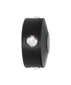 kelvo® ARKOS KLV-101-0107 Φωτιστικό Τοίχου / Απλίκα LED 8W 840lm 15° AC 220-240V Αδιάβροχο IP65 Θερμό Λευκό 2700K – CREE SMD Chip & TÜV SÜD Driver – Μαύρο Ματ – Μ13 x Π5.5 x Υ13cm – 5 Χρόνια Εγγύηση