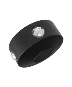 kelvo® ARKOS KLV-101-0107 Φωτιστικό Τοίχου / Απλίκα LED 8W 840lm 15° AC 220-240V Αδιάβροχο IP65 Θερμό Λευκό 2700K – CREE SMD Chip & TÜV SÜD Driver – Μαύρο Ματ – Μ13 x Π5.5 x Υ13cm – 5 Χρόνια Εγγύηση