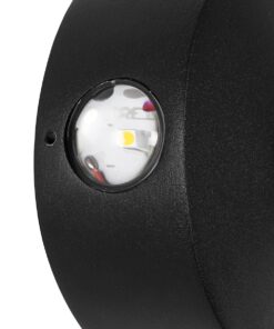 kelvo® ARKOS KLV-101-0107 Φωτιστικό Τοίχου / Απλίκα LED 8W 840lm 15° AC 220-240V Αδιάβροχο IP65 Θερμό Λευκό 2700K – CREE SMD Chip & TÜV SÜD Driver – Μαύρο Ματ – Μ13 x Π5.5 x Υ13cm – 5 Χρόνια Εγγύηση
