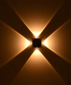 kelvo® ARKOS KLV-101-0107 Φωτιστικό Τοίχου / Απλίκα LED 8W 840lm 15° AC 220-240V Αδιάβροχο IP65 Θερμό Λευκό 2700K – CREE SMD Chip & TÜV SÜD Driver – Μαύρο Ματ – Μ13 x Π5.5 x Υ13cm – 5 Χρόνια Εγγύηση