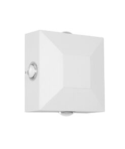 kelvo® ARKOS KLV-101-0112 Φωτιστικό Τοίχου / Απλίκα LED 8W 840lm 15° AC 220-240V Αδιάβροχο IP65 Θερμό Λευκό 2700K – CREE SMD Chip & TÜV SÜD Driver – Λευκό Ματ – Μ14 x Π5.5 x Υ14cm – 5 Χρόνια Εγγύηση