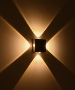 kelvo® ARKOS KLV-101-0111 Φωτιστικό Τοίχου / Απλίκα LED 8W 840lm 15° AC 220-240V Αδιάβροχο IP65 Θερμό Λευκό 2700K – CREE SMD Chip & TÜV SÜD Driver – Γκρι Ανθρακί Ματ – Μ14 x Π5.5 x Υ14cm – 5 Χρόνια Εγγύηση