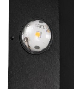 kelvo® ARKOS KLV-101-0110 Φωτιστικό Τοίχου / Απλίκα LED 8W 840lm 15° AC 220-240V Αδιάβροχο IP65 Θερμό Λευκό 2700K – CREE SMD Chip & TÜV SÜD Driver – Μαύρο Ματ – Μ14 x Π5.5 x Υ14cm – 5 Χρόνια Εγγύηση
