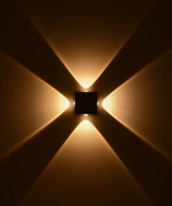 kelvo® ARKOS KLV-101-0110 Φωτιστικό Τοίχου / Απλίκα LED 8W 840lm 15° AC 220-240V Αδιάβροχο IP65 Θερμό Λευκό 2700K – CREE SMD Chip & TÜV SÜD Driver – Μαύρο Ματ – Μ14 x Π5.5 x Υ14cm – 5 Χρόνια Εγγύηση