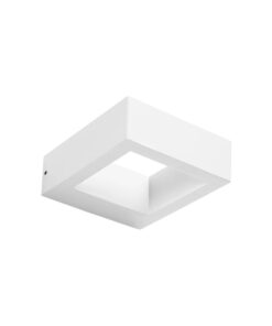 kelvo® AURA KLV-101-0118 Φωτιστικό Τοίχου / Απλίκα LED 7W 875lm 45° AC 220-240V Αδιάβροχο IP65 Θερμό Λευκό 2700K – Bridgelux COB Chip & TÜV SÜD Driver – Λευκό Ματ – Μ13 x Π15 x Υ4.5cm – 5 Χρόνια Εγγύηση