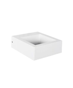 kelvo® AURA KLV-101-0118 Φωτιστικό Τοίχου / Απλίκα LED 7W 875lm 45° AC 220-240V Αδιάβροχο IP65 Θερμό Λευκό 2700K – Bridgelux COB Chip & TÜV SÜD Driver – Λευκό Ματ – Μ13 x Π15 x Υ4.5cm – 5 Χρόνια Εγγύηση