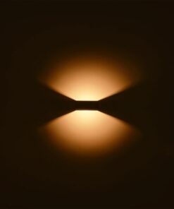 kelvo® AURA KLV-101-0117 Φωτιστικό Τοίχου / Απλίκα LED 7W 875lm 45° AC 220-240V Αδιάβροχο IP65 Θερμό Λευκό 2700K – Bridgelux COB Chip & TÜV SÜD Driver – Γκρι Ανθρακί Ματ – Μ13 x Π15 x Υ4.5cm – 5 Χρόνια Εγγύηση