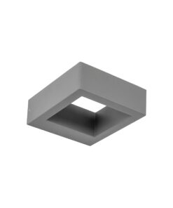 kelvo® AURA KLV-101-0117 Φωτιστικό Τοίχου / Απλίκα LED 7W 875lm 45° AC 220-240V Αδιάβροχο IP65 Θερμό Λευκό 2700K – Bridgelux COB Chip & TÜV SÜD Driver – Γκρι Ανθρακί Ματ – Μ13 x Π15 x Υ4.5cm – 5 Χρόνια Εγγύηση
