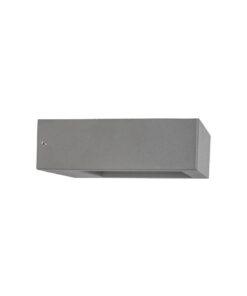 kelvo® AURA KLV-101-0117 Φωτιστικό Τοίχου / Απλίκα LED 7W 875lm 45° AC 220-240V Αδιάβροχο IP65 Θερμό Λευκό 2700K – Bridgelux COB Chip & TÜV SÜD Driver – Γκρι Ανθρακί Ματ – Μ13 x Π15 x Υ4.5cm – 5 Χρόνια Εγγύηση