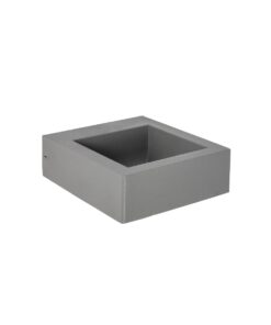 kelvo® AURA KLV-101-0117 Φωτιστικό Τοίχου / Απλίκα LED 7W 875lm 45° AC 220-240V Αδιάβροχο IP65 Θερμό Λευκό 2700K – Bridgelux COB Chip & TÜV SÜD Driver – Γκρι Ανθρακί Ματ – Μ13 x Π15 x Υ4.5cm – 5 Χρόνια Εγγύηση