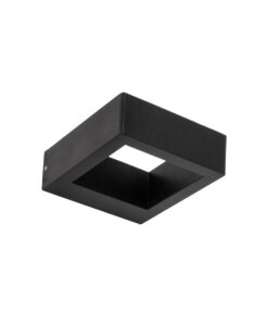 kelvo® AURA KLV-101-0116 Φωτιστικό Τοίχου / Απλίκα LED 7W 875lm 45° AC 220-240V Αδιάβροχο IP65 Θερμό Λευκό 2700K – Bridgelux COB Chip & TÜV SÜD Driver – Μαύρο Ματ – Μ13 x Π15 x Υ4.5cm – 5 Χρόνια Εγγύηση