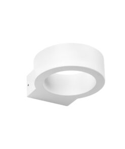 kelvo® AURA KLV-101-0115 Φωτιστικό Τοίχου / Απλίκα LED 7W 875lm 45° AC 220-240V Αδιάβροχο IP65 Θερμό Λευκό 2700K – Bridgelux COB Chip & TÜV SÜD Driver – Λευκό Ματ – Μ15 x Π13 x Υ4.5cm – 5 Χρόνια Εγγύηση
