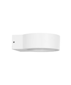 kelvo® AURA KLV-101-0115 Φωτιστικό Τοίχου / Απλίκα LED 7W 875lm 45° AC 220-240V Αδιάβροχο IP65 Θερμό Λευκό 2700K – Bridgelux COB Chip & TÜV SÜD Driver – Λευκό Ματ – Μ15 x Π13 x Υ4.5cm – 5 Χρόνια Εγγύηση