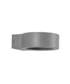 kelvo® AURA KLV-101-0114 Φωτιστικό Τοίχου / Απλίκα LED 7W 875lm 45° AC 220-240V Αδιάβροχο IP65 Θερμό Λευκό 2700K – Bridgelux COB Chip & TÜV SÜD Driver – Γκρι Ανθρακί Ματ – Μ15 x Π13 x Υ4.5cm – 5 Χρόνια Εγγύηση
