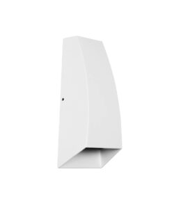 kelvo® FLUX KLV-101-0121 Φωτιστικό Τοίχου / Απλίκα LED 6W 750lm 30° AC 220-240V Αδιάβροχο IP65 Θερμό Λευκό 2700K – Bridgelux COB Chip & TÜV SÜD Driver – Λευκό Ματ – Μ5 x Π8.5 x Υ17cm – 5 Χρόνια Εγγύηση
