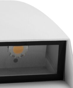 kelvo® FLUX KLV-101-0121 Φωτιστικό Τοίχου / Απλίκα LED 6W 750lm 30° AC 220-240V Αδιάβροχο IP65 Θερμό Λευκό 2700K – Bridgelux COB Chip & TÜV SÜD Driver – Λευκό Ματ – Μ5 x Π8.5 x Υ17cm – 5 Χρόνια Εγγύηση