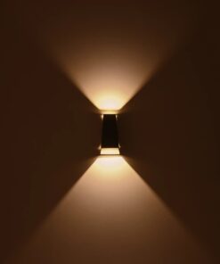 kelvo® FLUX KLV-101-0120 Φωτιστικό Τοίχου / Απλίκα LED 6W 750lm 30° AC 220-240V Αδιάβροχο IP65 Θερμό Λευκό 2700K – Bridgelux COB Chip & TÜV SÜD Driver – Γκρι Ανθρακί Ματ – Μ5 x Π8.5 x Υ17cm – 5 Χρόνια Εγγύηση